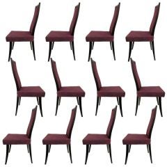 A Set of Twelve (12) Dining Chairs By Harvey Probber
