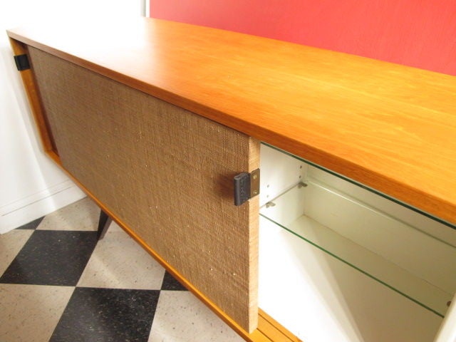 A Rare Florence Knoll Credenza In Birch And Mahogany 3
