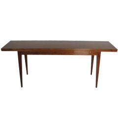Edward Wormley for Dunbar Flip Top Console Table in Walnut 7