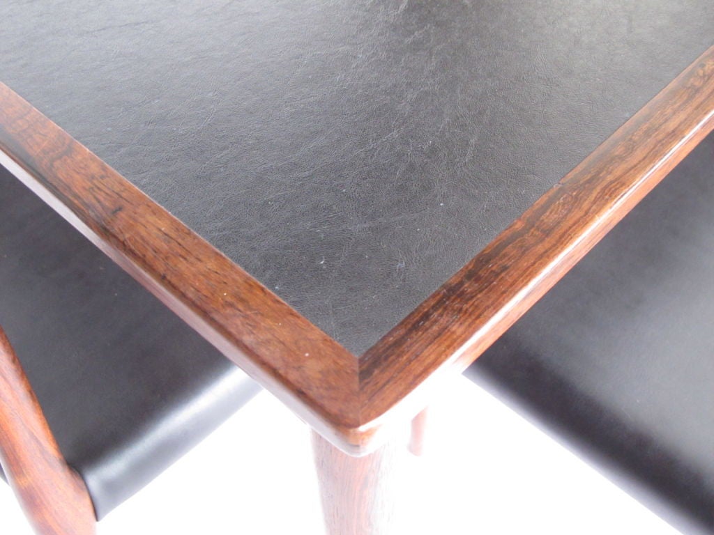 A Dining Set And Six Chairs By J.L.Moller Denmark Rosewood