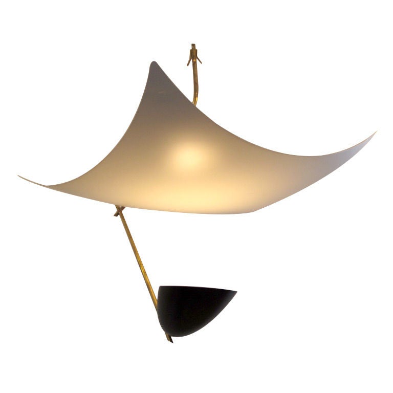 Angelo Lelli for Arredoluce Modernist Chandelier