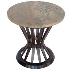 Edward Wormley for Dunbar Occasional Table with Travertine Top