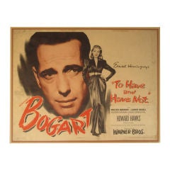 To Have And Have Not Bogart Bacall Vintage Poster Warner Bros