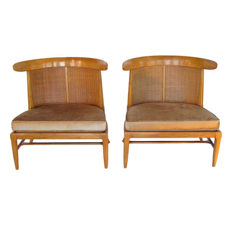A Pair of Tomlinson "Sophisticate" Slipper Chairs