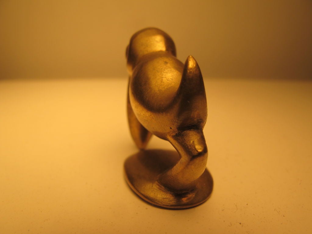 Austrian Hagenauer Pelican Miniature Sculpture Wiener Werkstatte For Sale