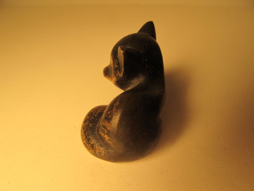 Hagenauer Cat Miniature Sculpture Wiener Werkstatte (Österreichisch)