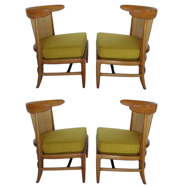 A Set of Four "Sophisticate" Slipper Chairs by Tomlinson