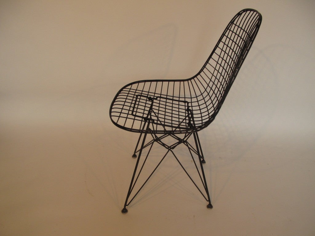 American Six Eames Wire Chairs Herman Miller DKR