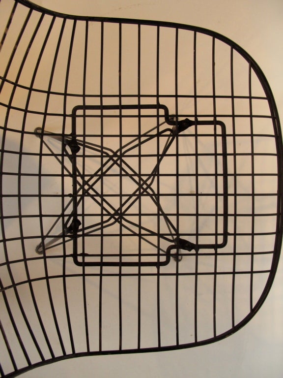 Six Eames Wire Chairs Herman Miller DKR 1