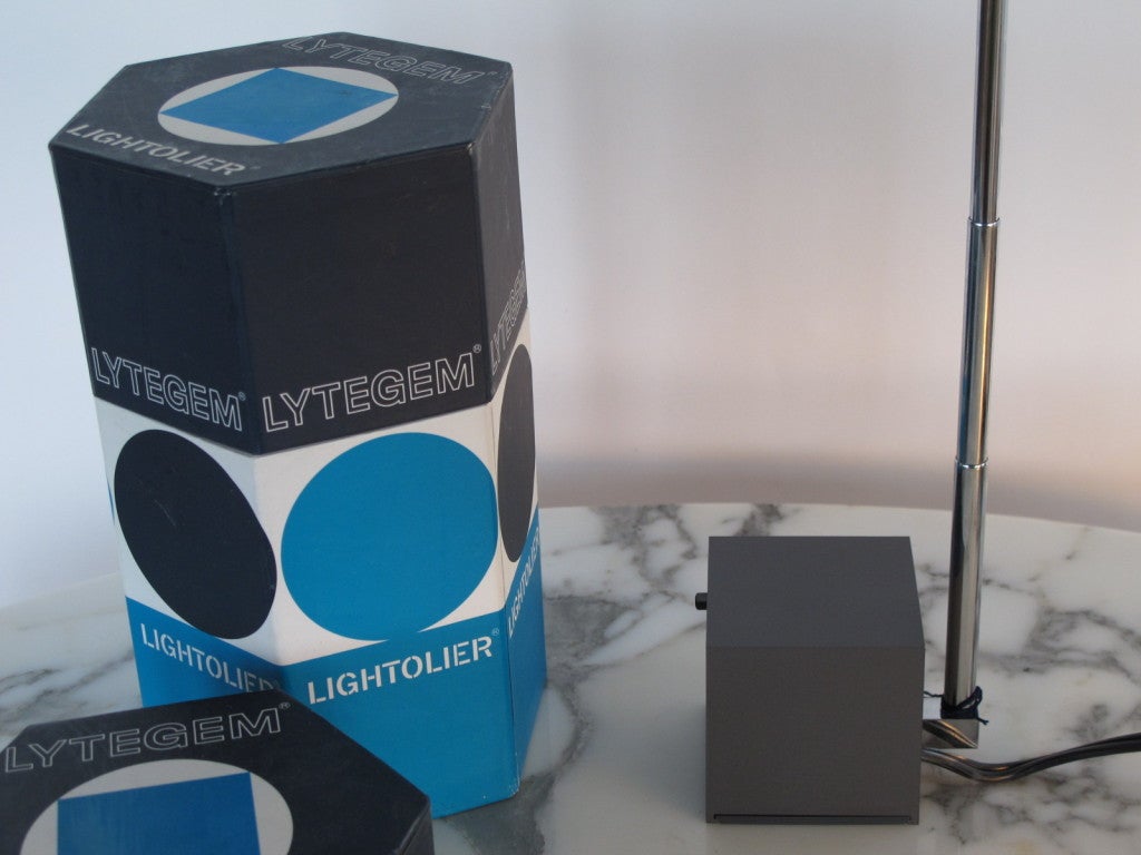 A Pair of Lightolier Lytegem Task Lamps 2