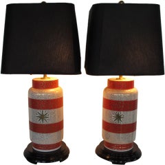 A Pair Of Waylande Gregory Ceramic Lamps 5