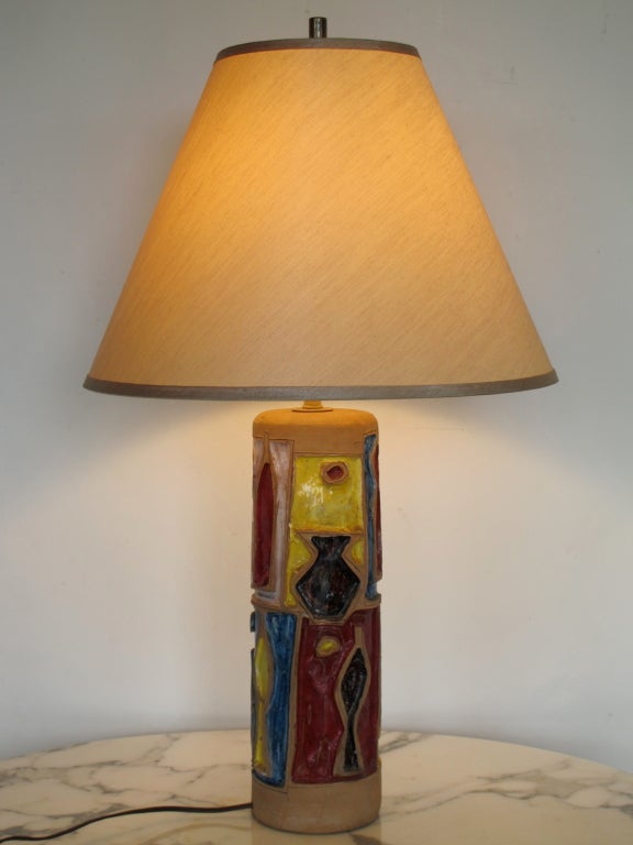 Ceramic Table Lamp by Raymor