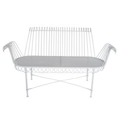 An Outdoor Settee and Chair by Mategot
