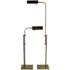 A Pair of Koch Lowy Adjustable Height Reading Lamps