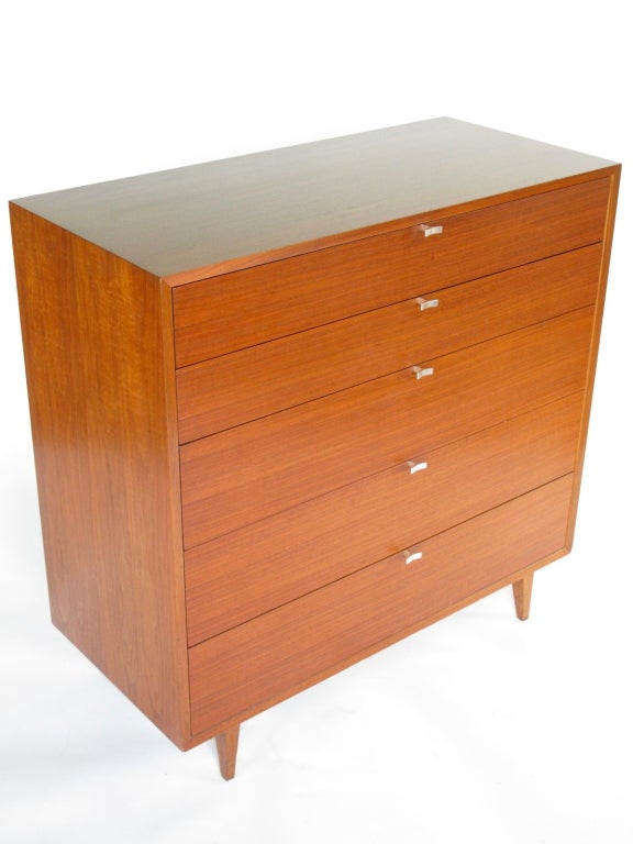 American George Nelson Walnut Dresser for Herman Miller