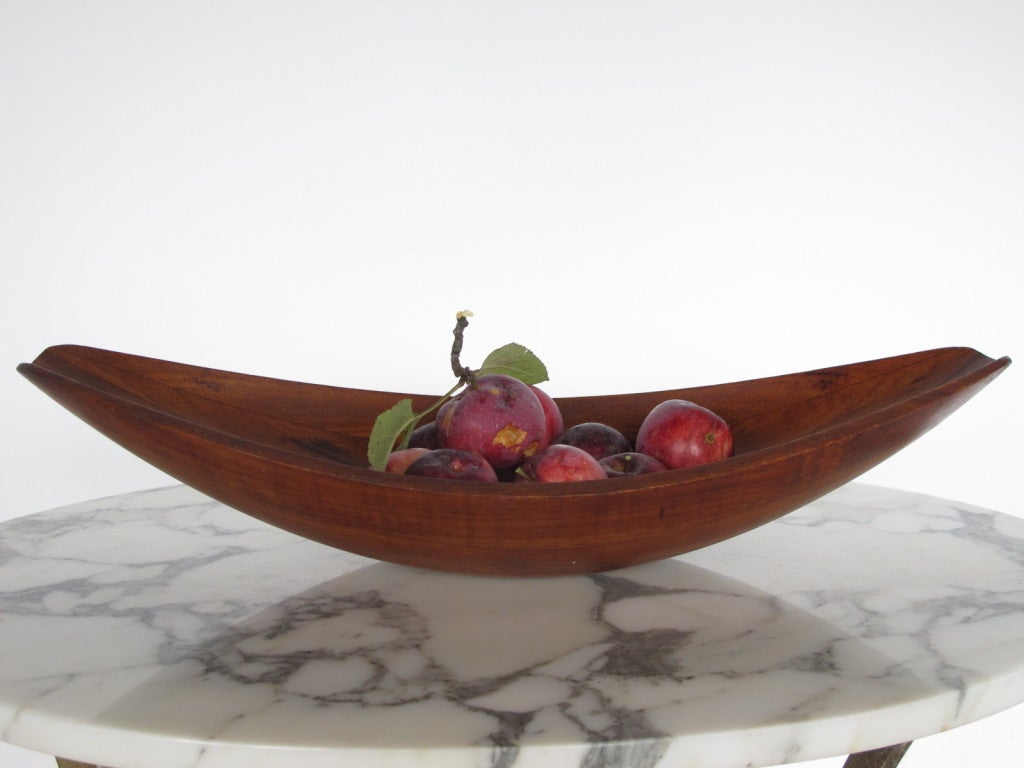 A classic teak wood  bowl designed by Jens Quistgaard, Danish, (April 23, 1919 – January 4, 2008).