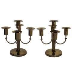 Tommi Parzinger Dorlyn Brass Candelabra 4
