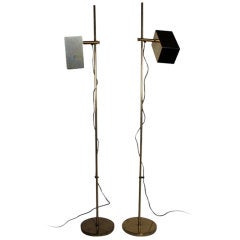 A Pair of Koch Lowy Adjustable Height Reading Lamps 9