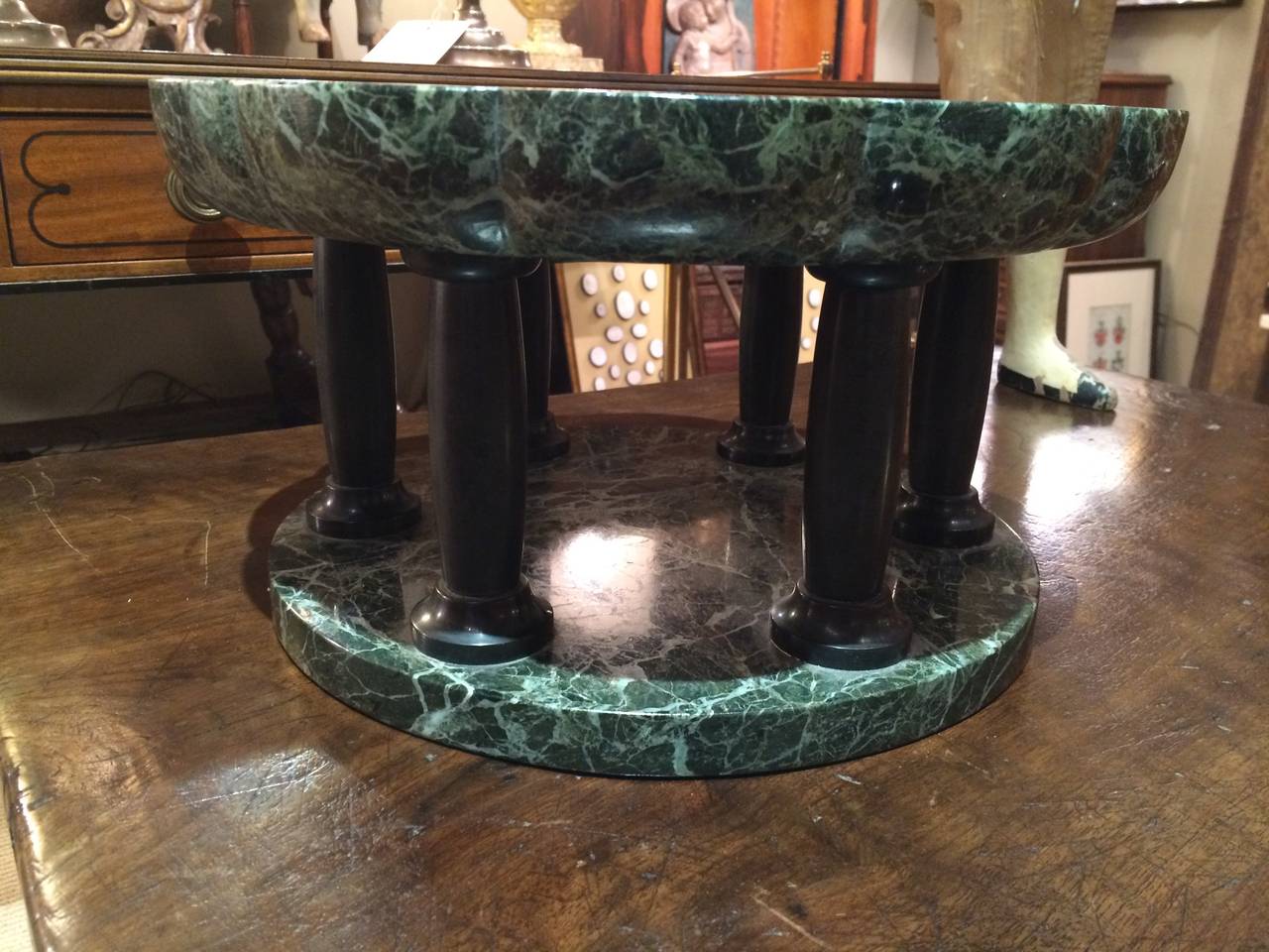 20th Century Italian Neoclassical Style Marble Tazza Centerpiece