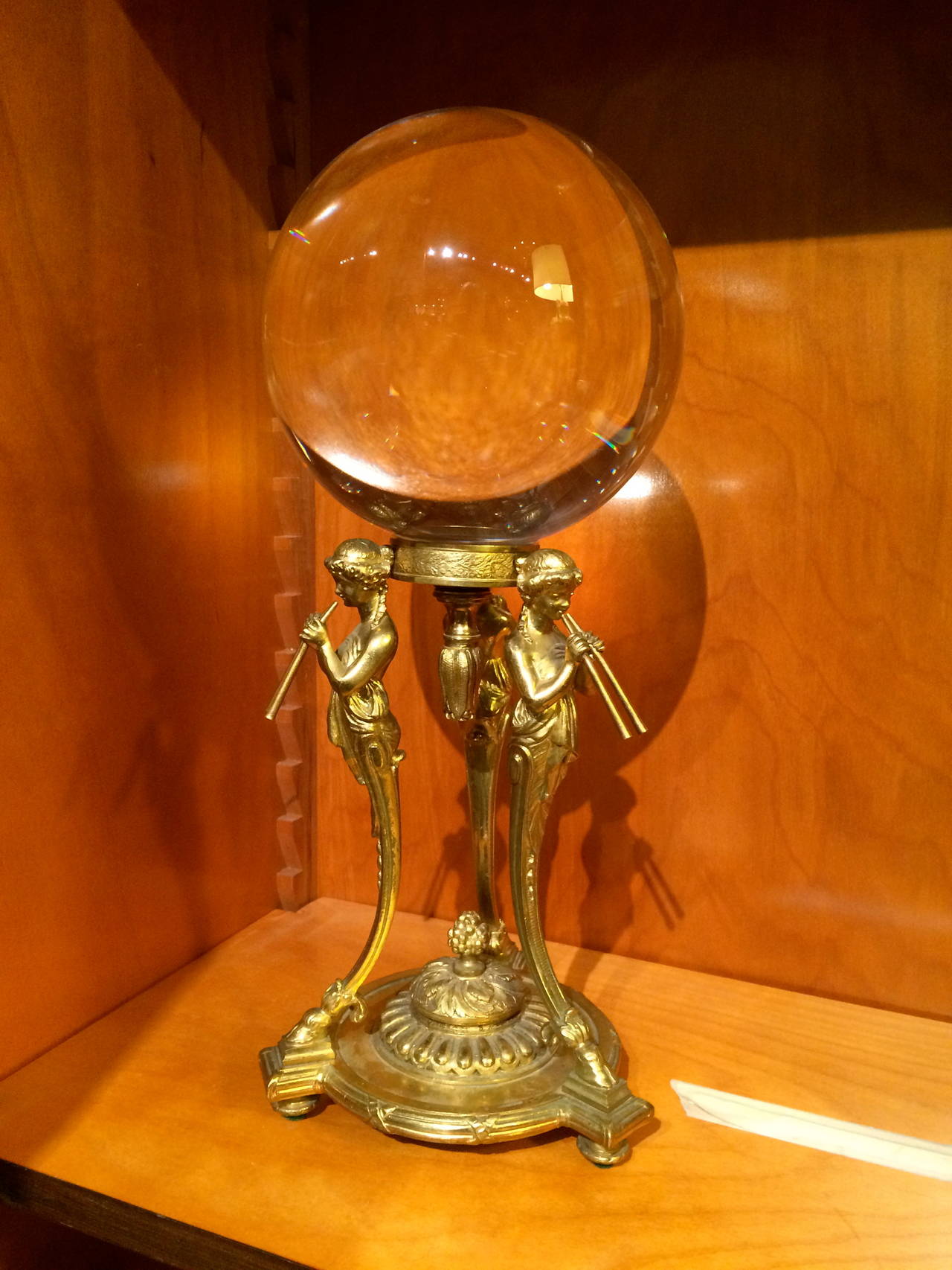 Crystal Orb on Neoclassical Stand