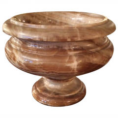 Large Alabaster Urn Centerpiece