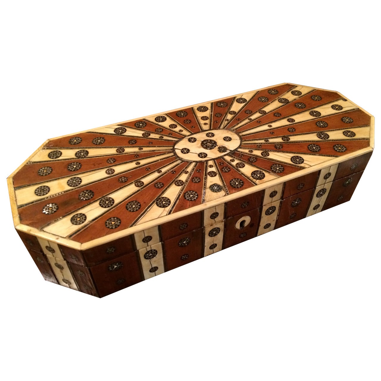 Anglo Indian Bone and Sandalwood Box