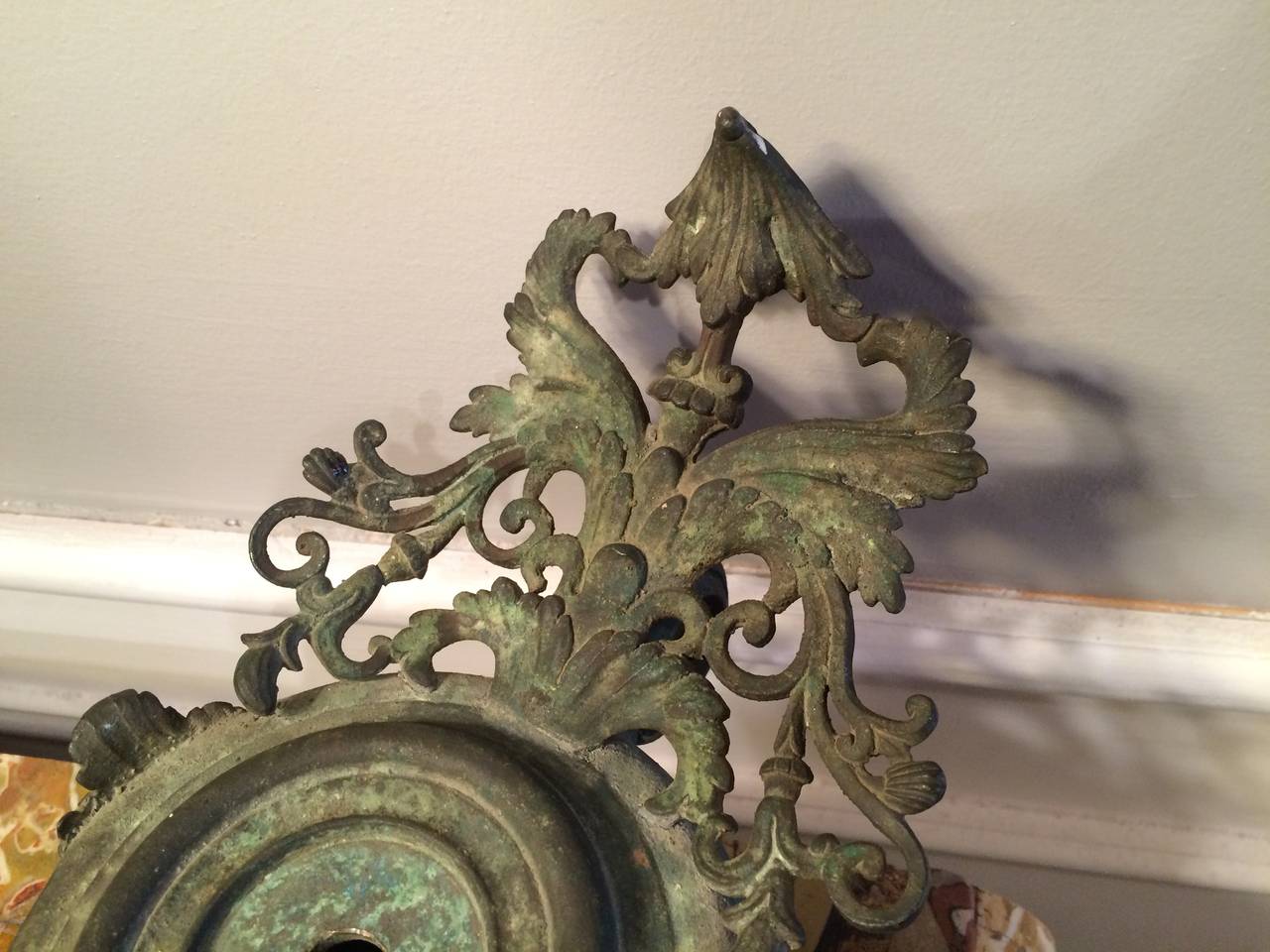 Grand Tour Bronze Oil Lamp In Excellent Condition In Stamford, CT