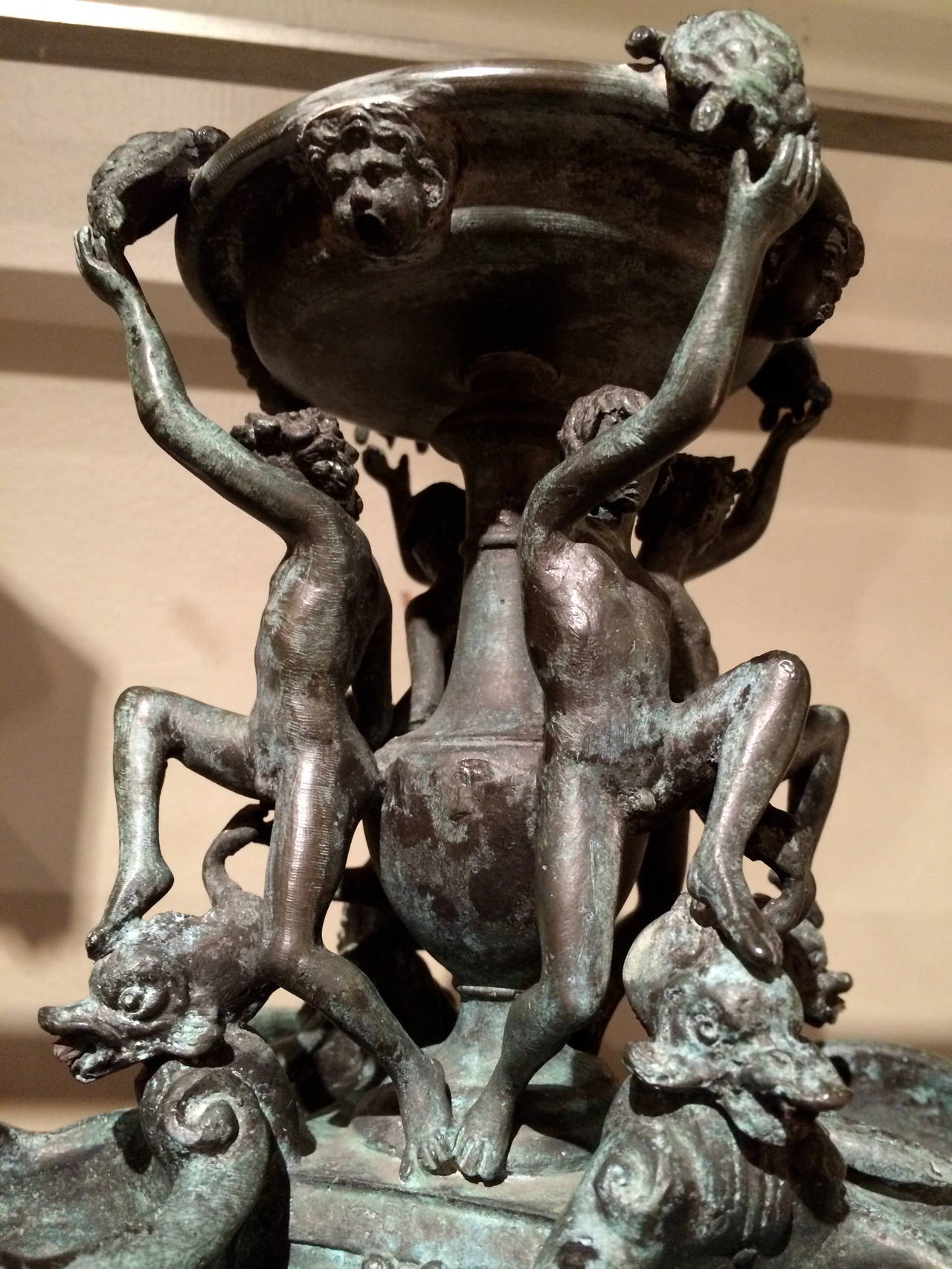 19th Century Grand Tour Bronze of 'La Fontana Delle Tartarughe' (the Turtle Fountain)