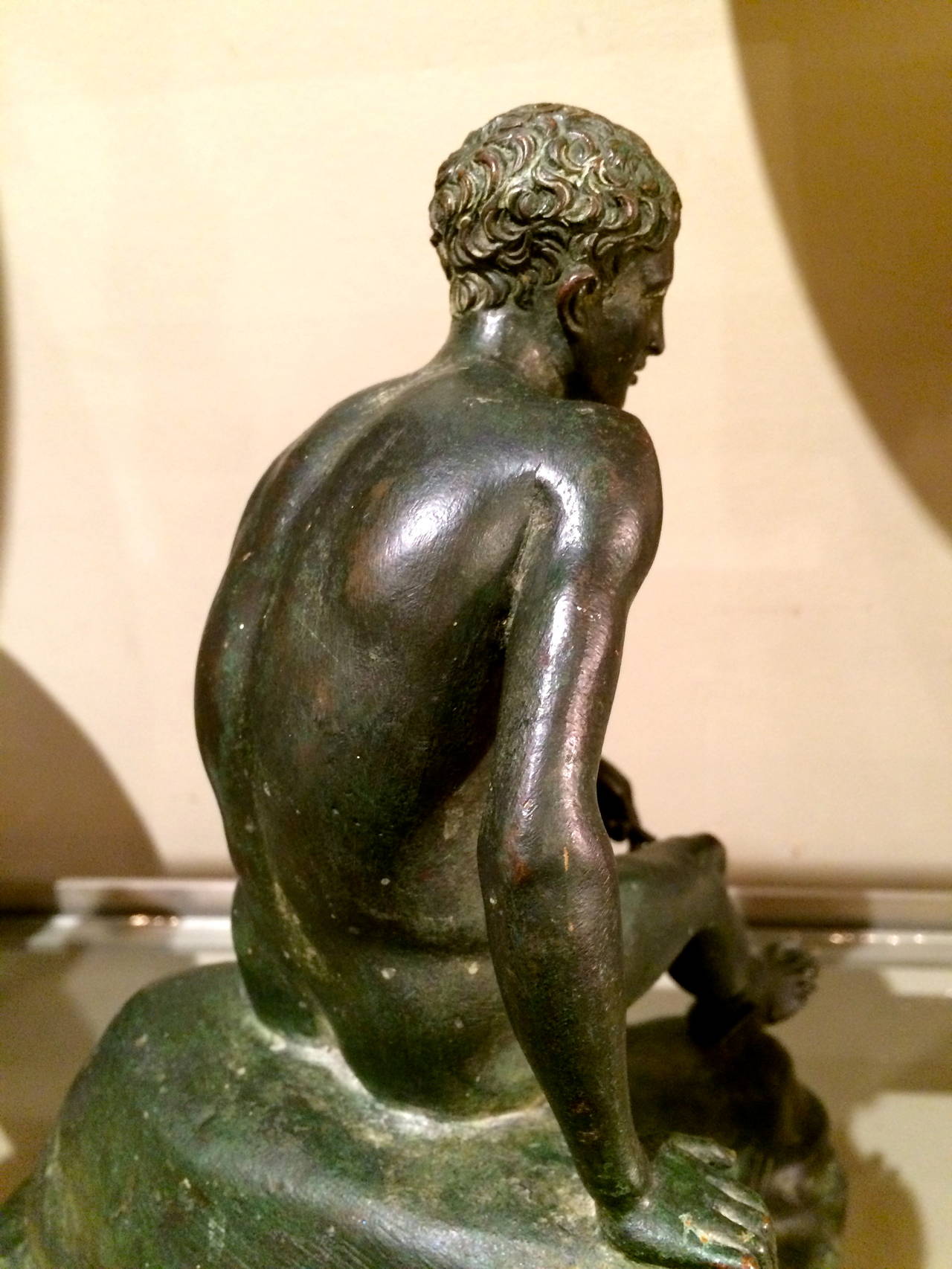 Neoclassical Grand Tour Bronze Sculpture 'Seated Hermes'