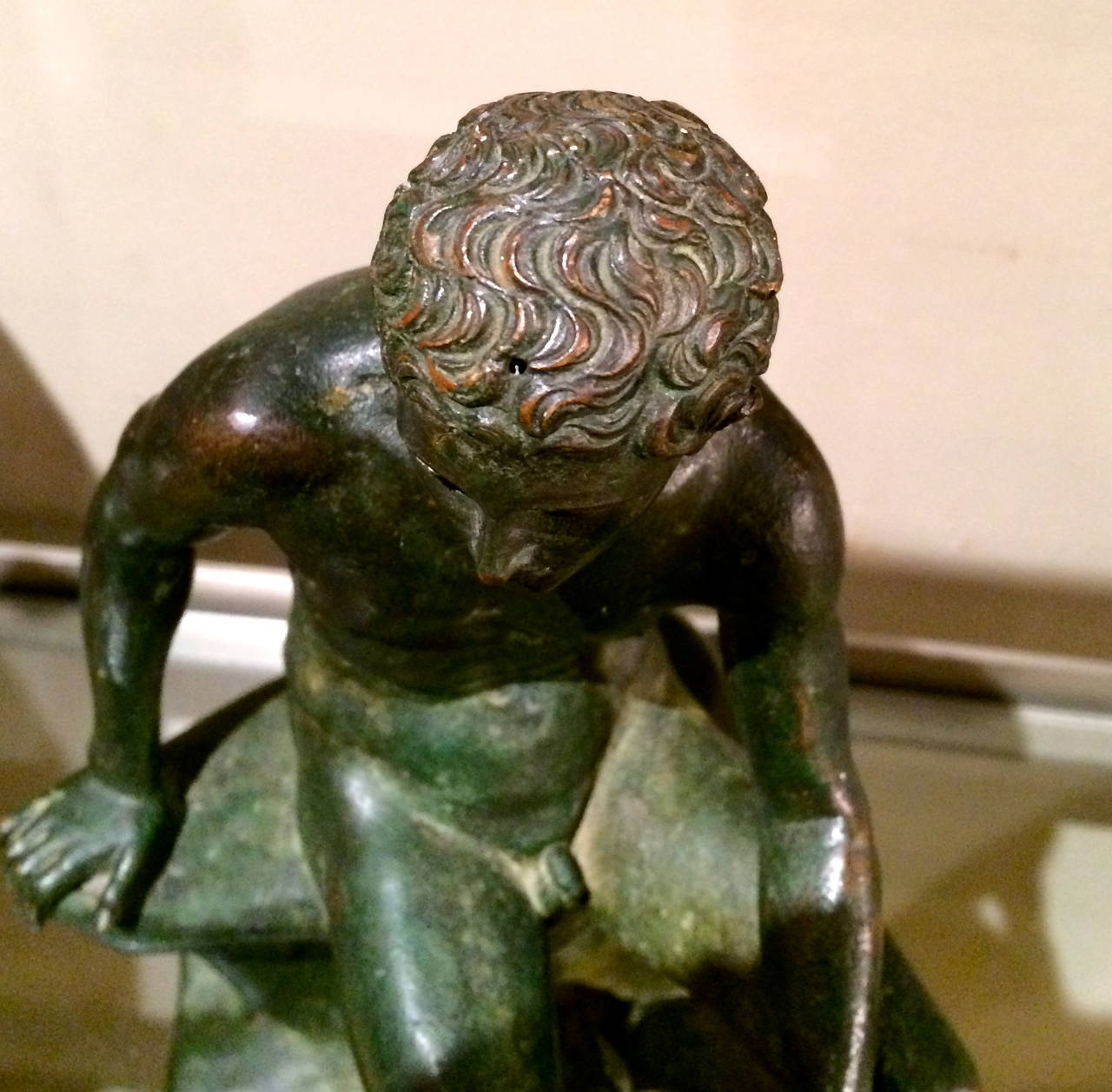 Grand Tour Bronze Sculpture 'Seated Hermes' In Excellent Condition In Stamford, CT