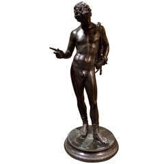 Antique Grand Tour Bronze 'Narcissus'