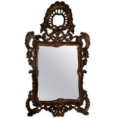 Italian Rococo Mirror from Joan Fontaine Estate