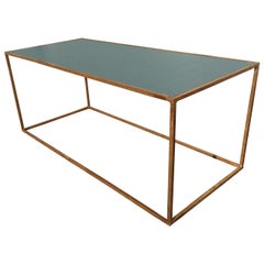 French Mid Century Gilt Iron Coffee Table