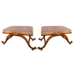 Pair Regency Style Benches