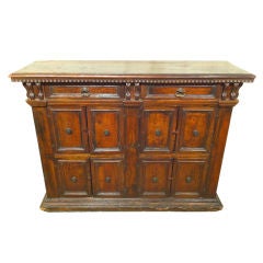 ITALIAN BAROQUE WALNUT CREDENZA