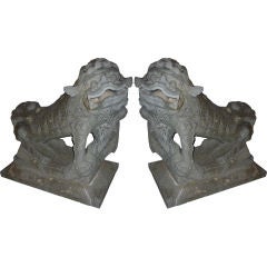 Pair of Large-Scale Chinese Fu Lions