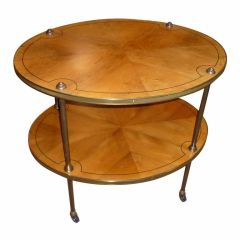 Two Tier Side Table On Casters