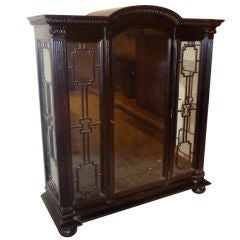 Dutch Neoclassical Ebonized Vitrine