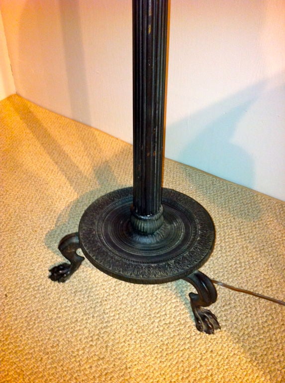Italian Neoclassical Bronze Floor Lamp