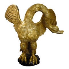 18th C. Italian Gilt Wood Swan
