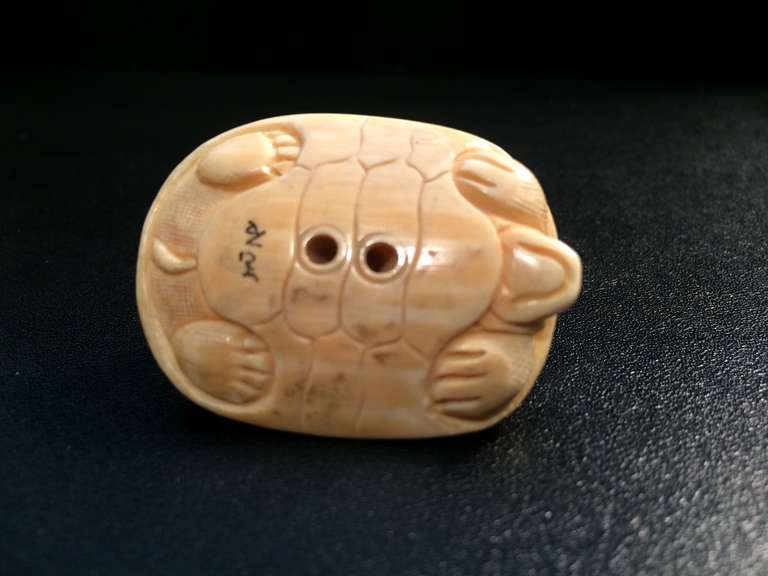Turtle Netsuke In Excellent Condition In Stamford, CT