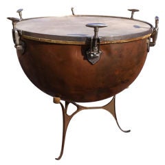 Antique Copper Kettle Drum