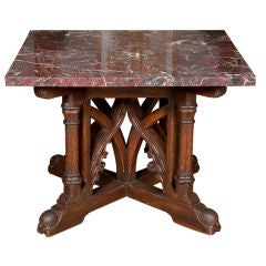 English Gothic Center Table