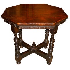 Italian Baroque Style Wanut Side Table