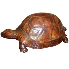 Antique Crazy Cool Italian Alabaster Turtle Lamp