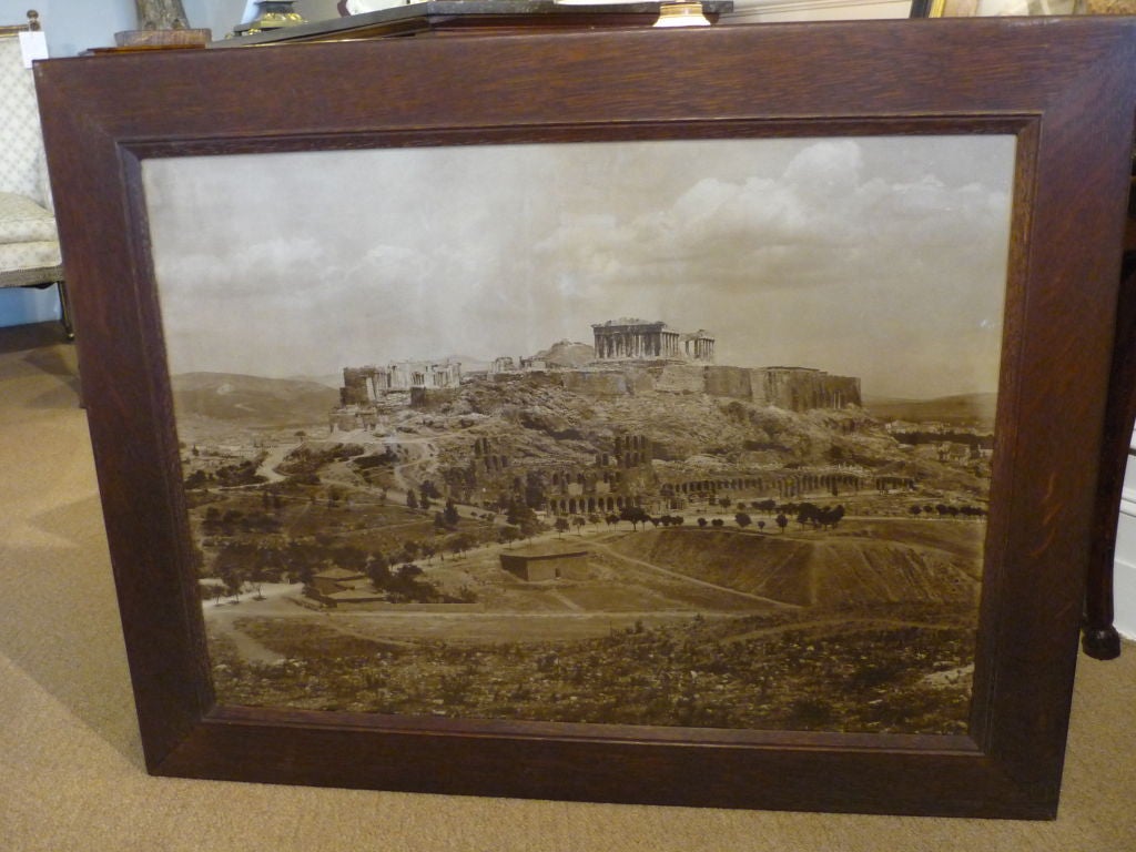 Large Scale Vintage Photogravure Of The Parthenon