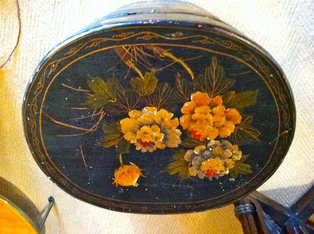 Chinese Painted Tea Barrel In Good Condition In Stamford, CT