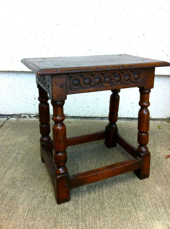 English Oak Joint Stool