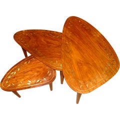 Rosewood Nest Of Side Tables
