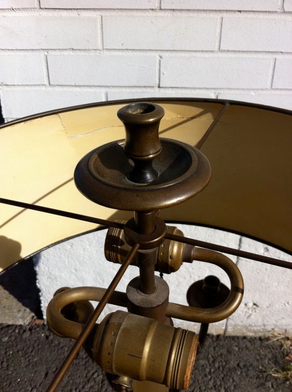 Dutch Baroque Bronze Table Lamp Candelabrum 4